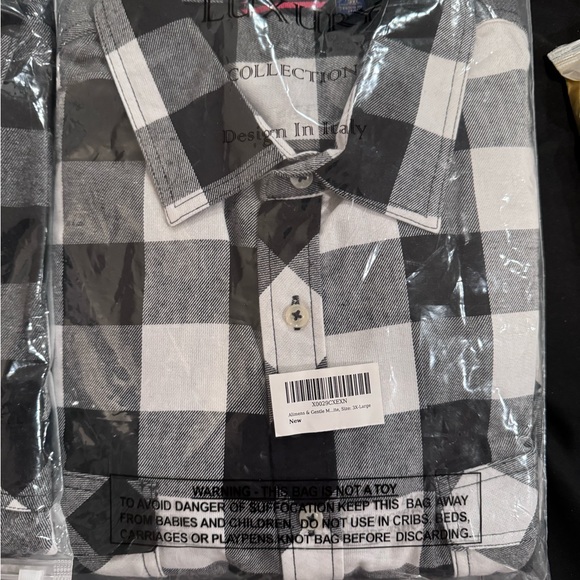 Men’s flannel collar button down 3xl brand still in package - Picture 1 of 2
